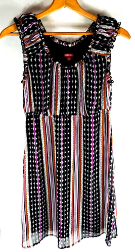 Robe Hoodie à Rayures Merona Pour Femme - Taille M - En Jersey Polyester - Occasion Bon état