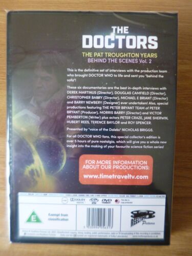 The Doctors: Pat Troughton Years: Behind the Scenes Vol. 2 DVD. Reeltime, Dr Who - Picture 2 of 2