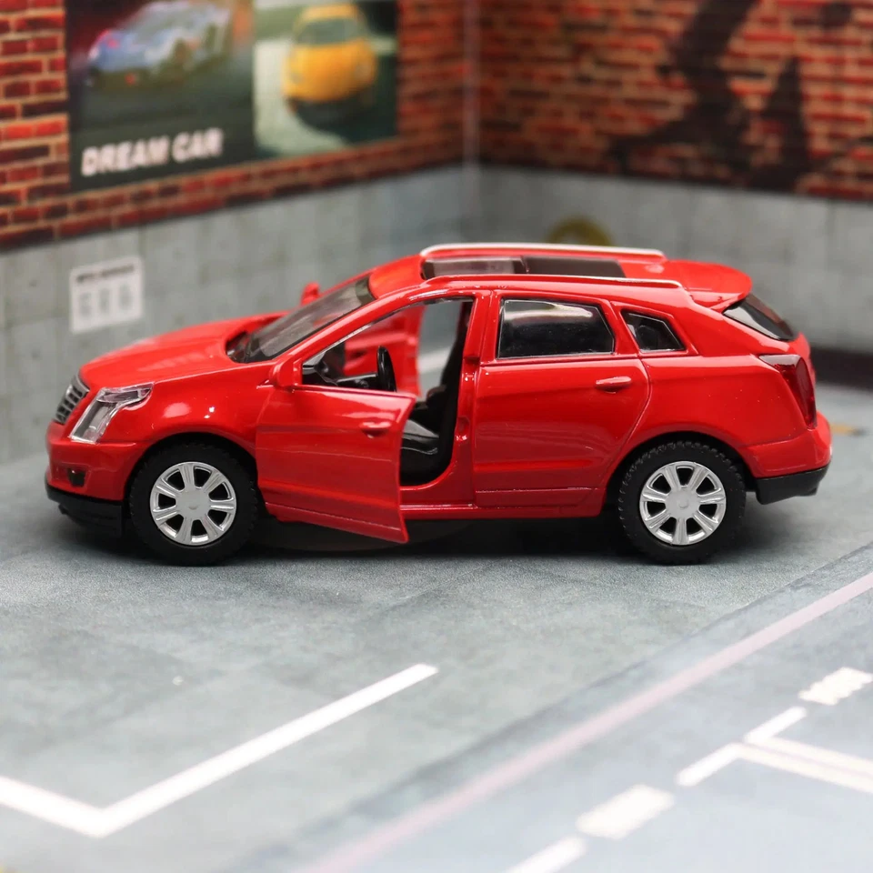 1/43 Cadillac SRX SUV Diecast Alloy Toy Car Model For Children Pull Back Vehicle - Image 3 of 4