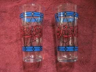 Vintage Pepsi Cola 1970's Tiffany Style Glasses Pr Stained Glass