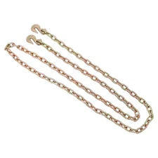 G70 Grade 5/16" × 12' Chain Transport Binder 70 Truck 4700 Lbs With Grab Hooks