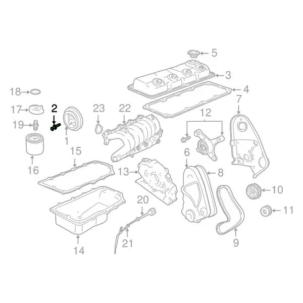For Dodge Grand Caravan 1996-1997 Dodge 6503553 Engine Harmonic Balancer Bolt Foto 4 de 4