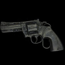 357 Magnum Revolver Smith Wesson S W Gift Western Cowboy Vtg Belt Buckle O072