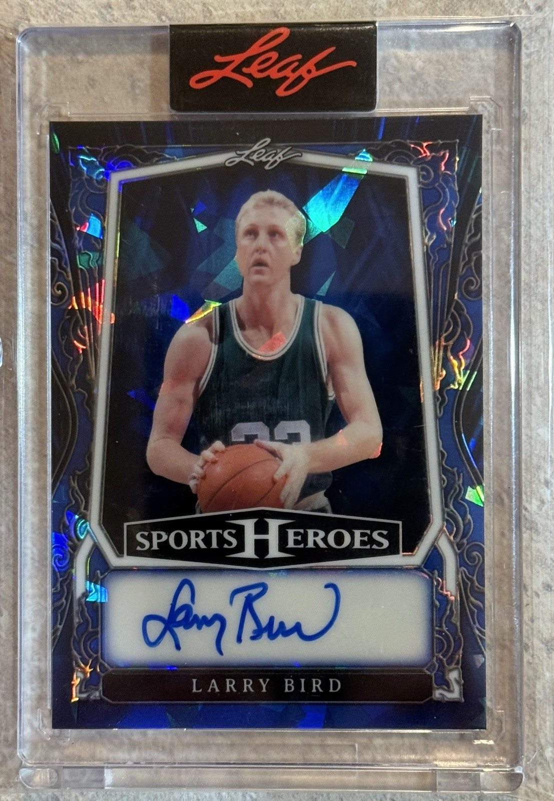 2025 LEAF SPORTS HEROES LARRY BIRD AUTO 4/4 CELTICS HOF GOAT SEALED ENCASED