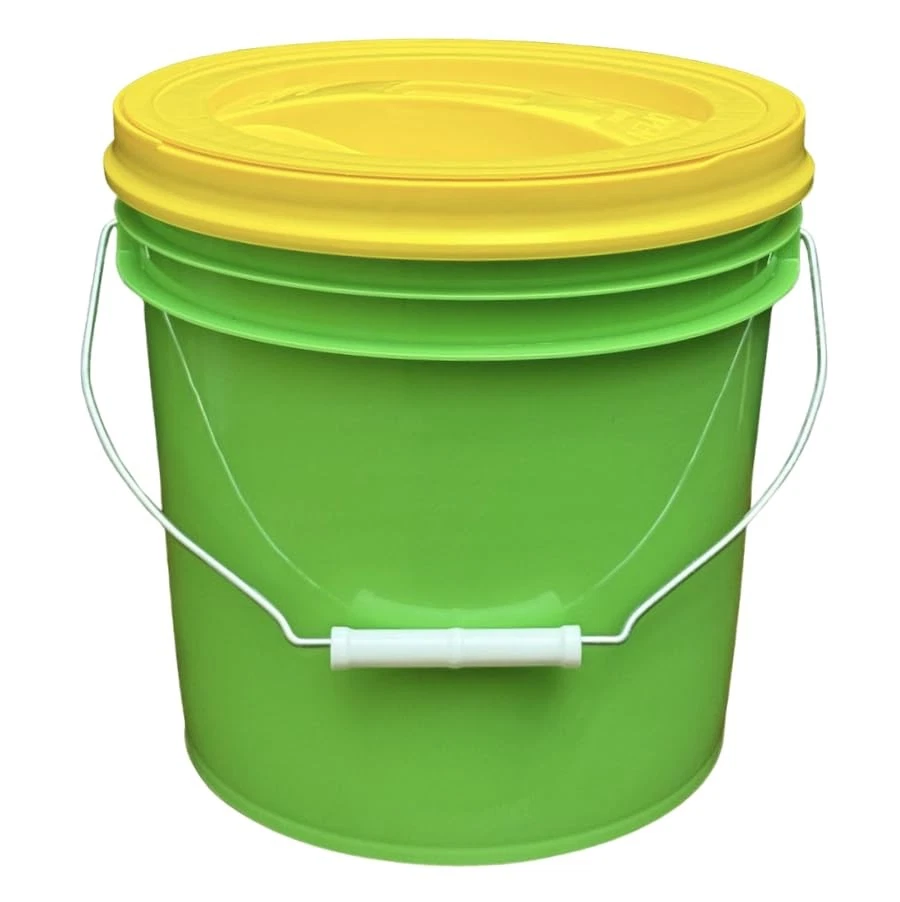 Cubos de 2 galones de grado alimenticio - sin BPA hechos en EE. UU. color lima - paquete de 3 Foto 2 de 4