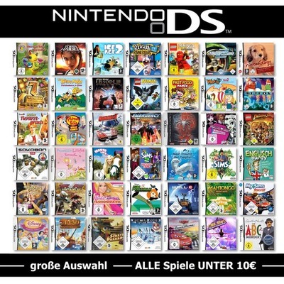 Nintendo DS Spiele-Wahl   ALLE Spiele UNTER 10  pro Game     