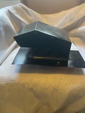 Master Flow 4 in Goose Neck Vent Roof Cap Black L-WVA4BL