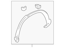 Genuine Honda Protector L Rear Wheel Arch 74450-t0a-a01