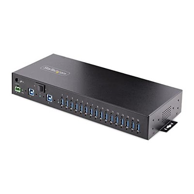 StarTech 16-Port Industrial USB 3.0 Hub 5Gbps (5g16aindsusbahub)