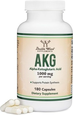 AKG Supplement (Alpha Ketoglutaric Acid) 1,000mg Per Serving (180 Capsules) 