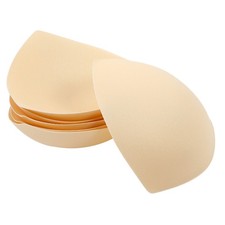 3Pair Lightweight Beige Bra Inserts for Natural Coverage and Comfortable Fit
