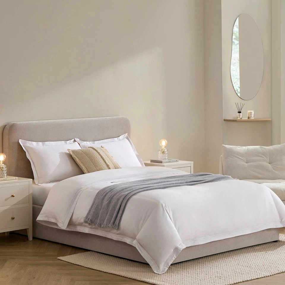 Dusk Ascot Light Grey Chenille King Size Ottoman Storage Bed RRP £349