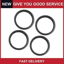 Universal Car Hub Centric Rings Wheel Bore Center 73.1 to 63.4mm Black Pack of 4