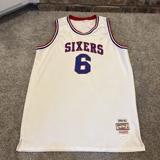 Mitchell Ness Julius Erving Hardwood Classics 1982-83 Sixers Jersey #6 SZ 58 3XL