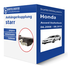 Westfalia Anhängerkupplung starr für HONDA Accord Stufenheck VIII Typ CU AHK