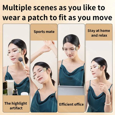 EMS Microcurrent Eye Massager - Gentle Eye Care Device for Home Use