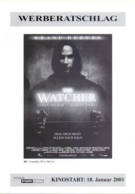 The Watcher - Keanu Reeves - James Spader - Werberatschlag