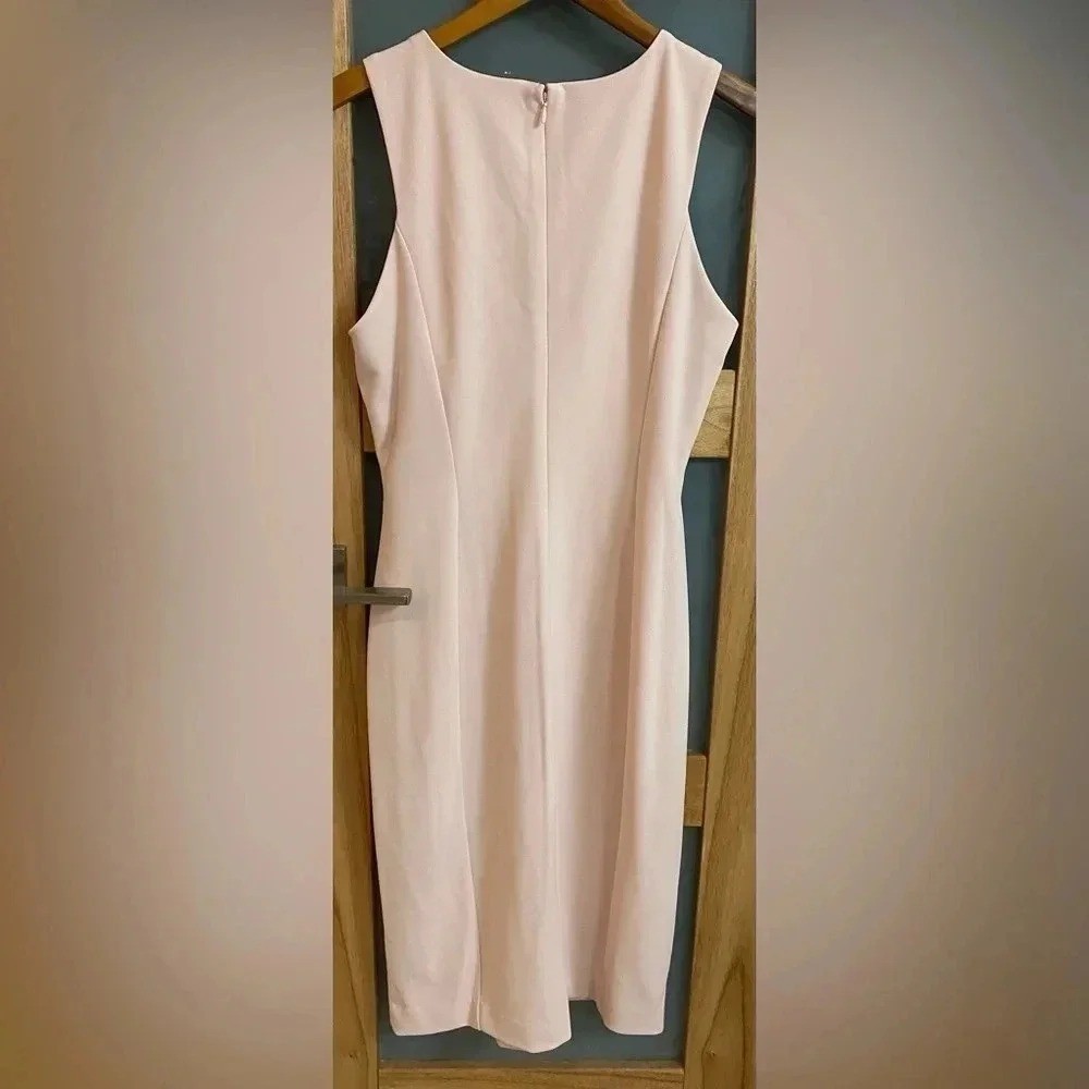 Calvin Klein Special Occasion Pink Sleeveless Sheath Halter Dress Size 12 NWT thumbnail 8