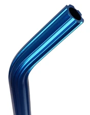 Fluted aluminum alloy LAYBACK bicycle seat post 22.2mm (7/8") 490mm DARK BLUE
