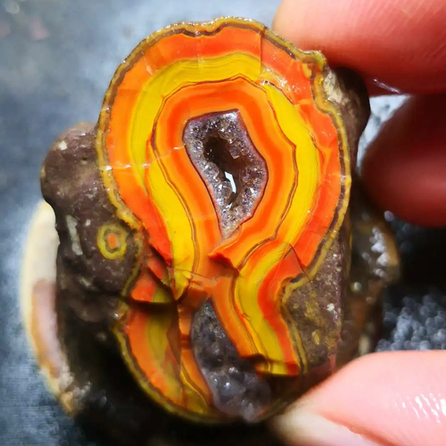 Large Rare China Natural Warring States Red Rough Agate Geode Quartz Crystal - 1kg 4 thumbnail image