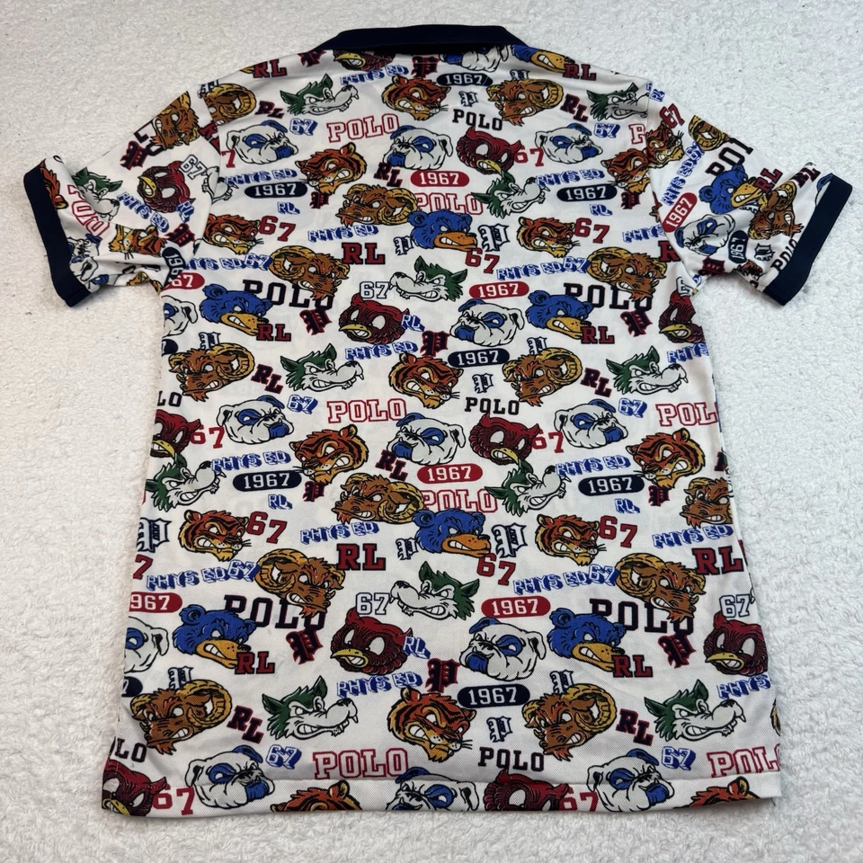 POLO RALPH LAUREN Boys Mascot Print Shirt Large 14-16 - Image 3 of 4