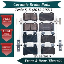 New OE Front & Rear Ceramic Brake Pads Kit Fo...