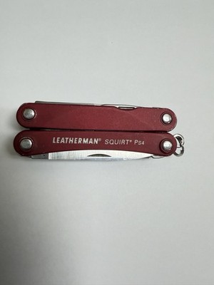 Leatherman Squirt PS4 Multi-Tool Knife with Pliers and Scissors Matte Red