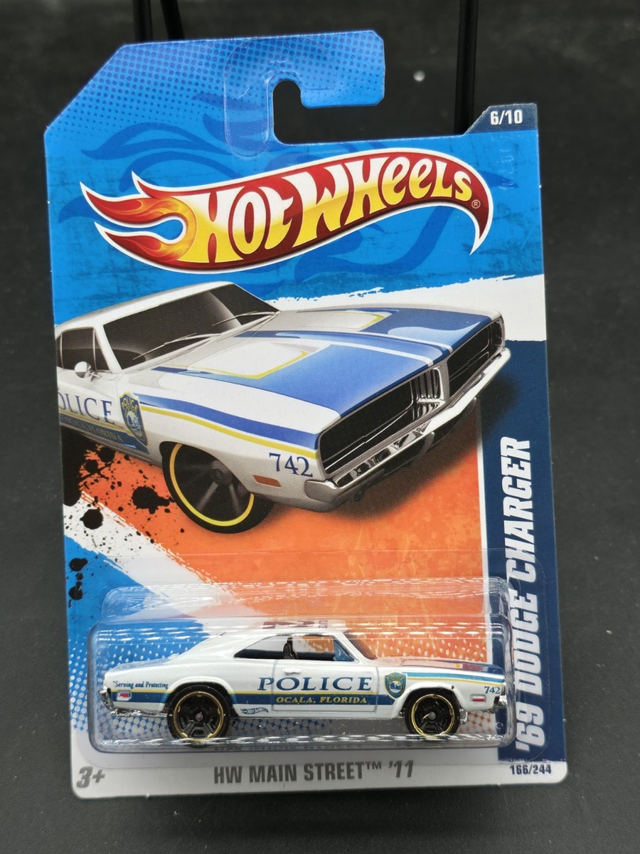 Hot Wheels 2011年限定ミニカー HOT WHEELS 2011 HW MAIN STREET '69 DODGE CHARGER POLICE Florida