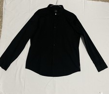 Armani Exchange Hemd Baumwolle Stretch schwarz - Größe XL Herren