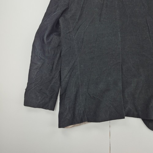 HUGO BOSS Blazer 50 Black Mens Corduroy 100% Cotton - Picture 13 of 14