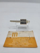 NOS GENERAL MOTORS Uncut Key Blank - ANY 1968 - Pontiac Chevy Corvette Cadillac