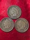 1890 1893 1907 INDIAN HEAD 1 ONE CENT PENNY COIN COINS UNITED STATES US #195