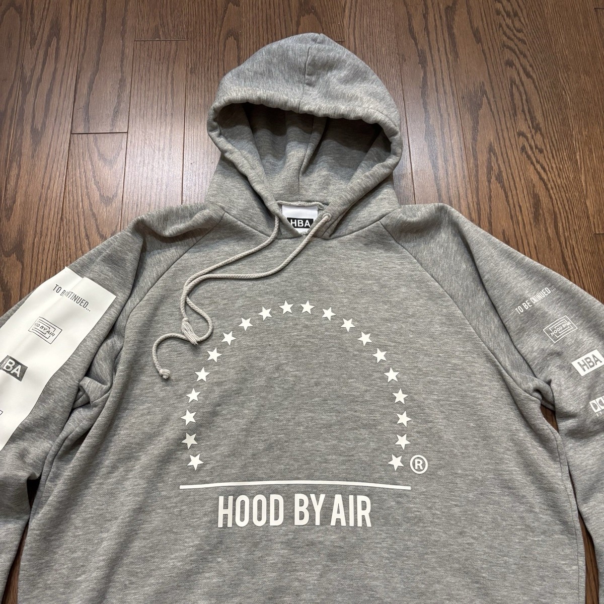 Hood By Air Hoodie Grey HBA Sweatshirt Streetwear Pyrex Virgil