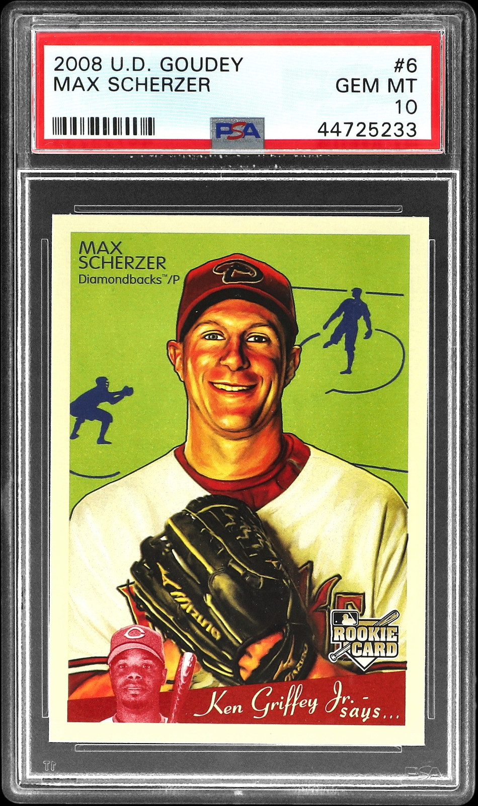 2008 UD GOUDEY #6 MAX SCHERZER ROOKIE RC PSA 10