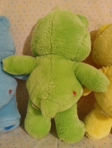 Peluche peluche vintage 2002 Care Bears Bedtime Good Luck Funshine 13" - Foto 7 di 11