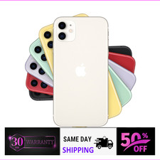 Apple iPhone 11 128GB 64GB Unlocked - Verizon/T-Mobile - Free Shipping!