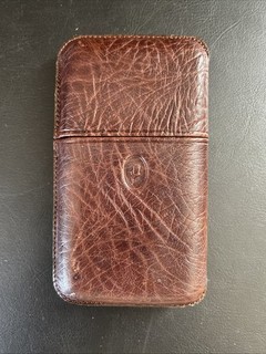 Zigarrenetui für 4 Zigarren Lederetui