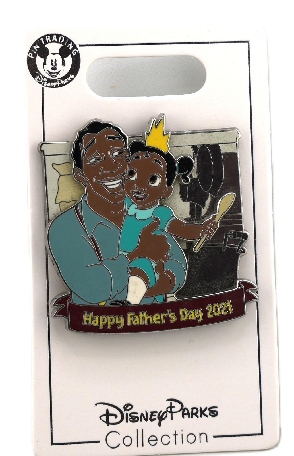 Disney Toddler Tiana and James Happy Fathers Day 2021 Princess and the Frog Pin