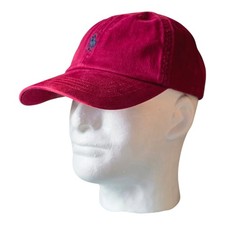 Polo Ralph Lauren Men's One Size Cotton Chino Adjustable Ball Cap Maroon Wine