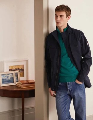 Boden - Farleigh Field Jacket - Herren Jacke Feldjacke Frühling Navy NEU - L