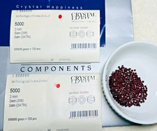 Swarovski 5000 3mm Siam Satin 720 PCS Round Beads Seal Pack Austria