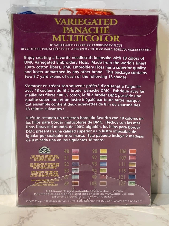 DMC Variegated Multicolor Embroiderey Floss 30 Collectors Edition 30 Skeins READ - Image 2 of 4