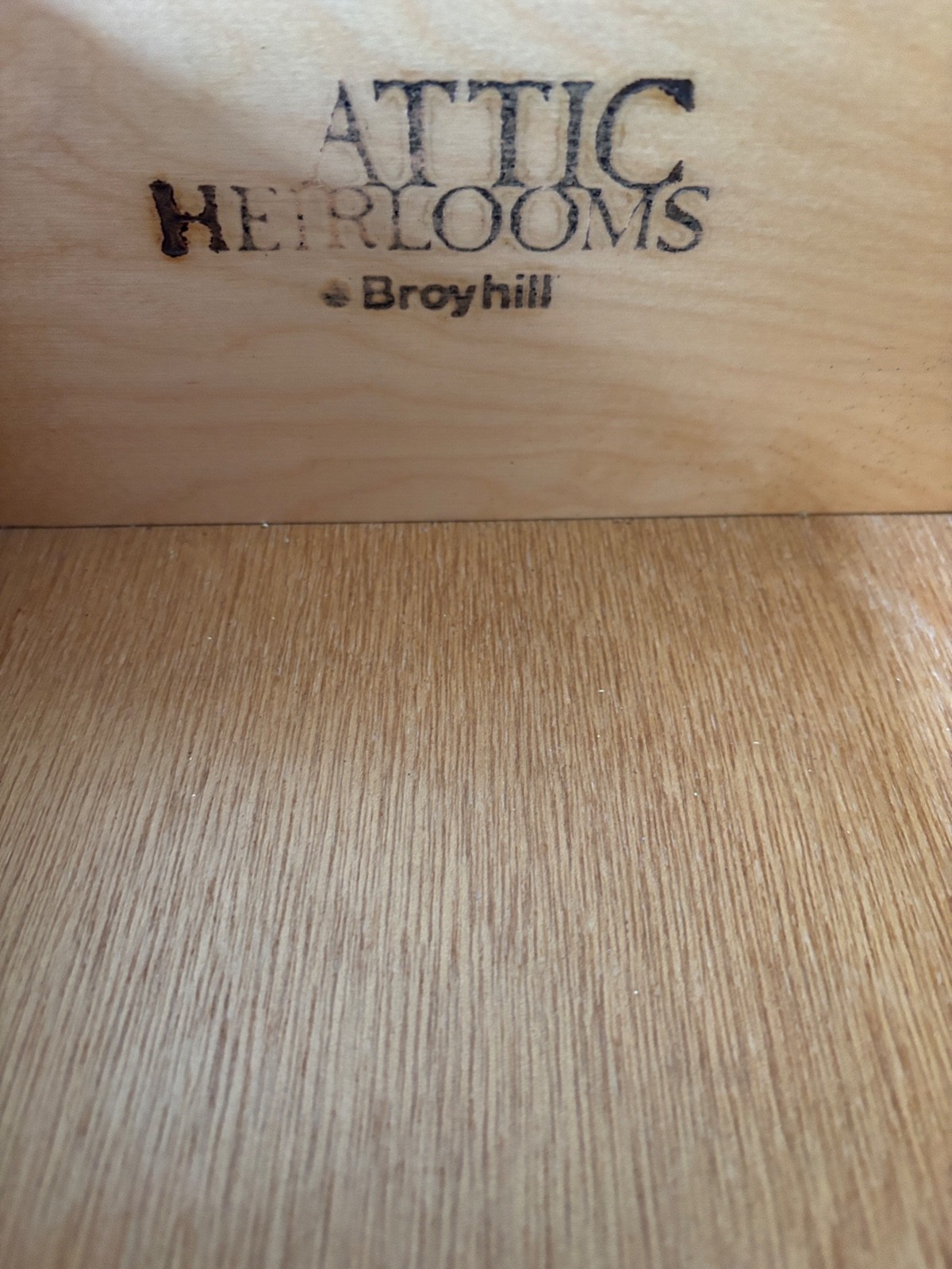 BROYHILL ATTIC HEIRLOOOMS EBONIZED OAK JELLY CUPBOARD - HUTCH