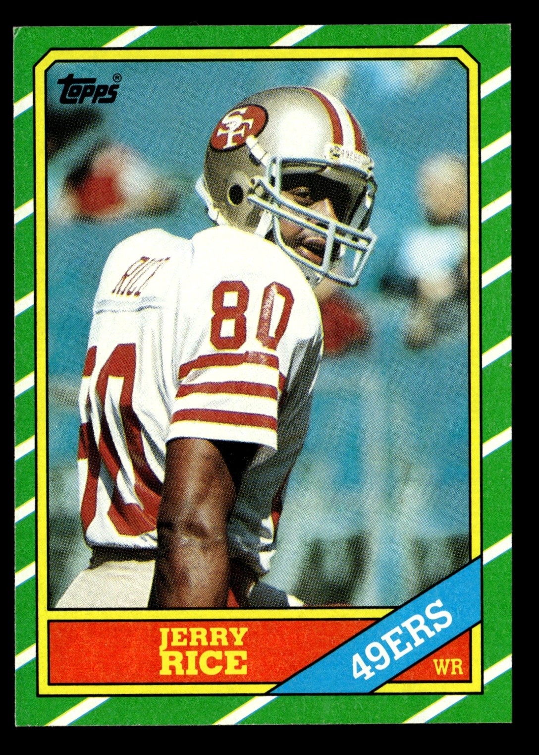 1986 TOPPS #161 JERRY RICE RC 49ERS
