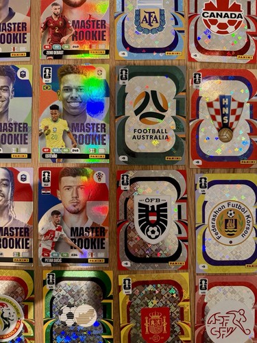 2026 Panini Adrenalyn XL World Cup Team Crest & Master Rookie (Pick Your Card)