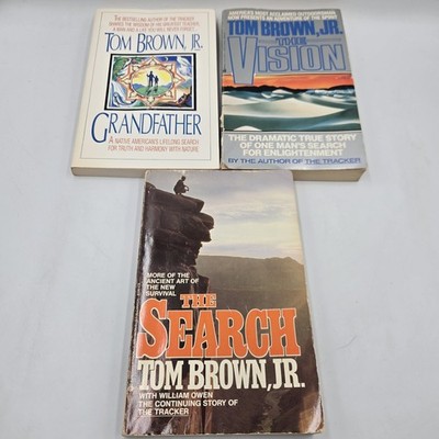 Tom Brown Jr 3 Book Lot Grandfather & The Search & The Vision Paperback 