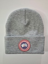 UNISEX Grey Beanie Hat Cap with Canada Goose logo One Size Fits Most OS