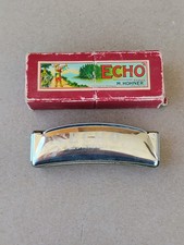 Vintage M. Hohner ECHO Tremolo Harmonica Key of C Germany W/ Original Box
