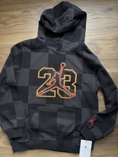 Air Jordan Hoodie Youth Large 12-13 Years Black Jumpman Deep Dish
