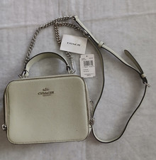 Coach Women s Light Beige Pebbled Crossbody B...